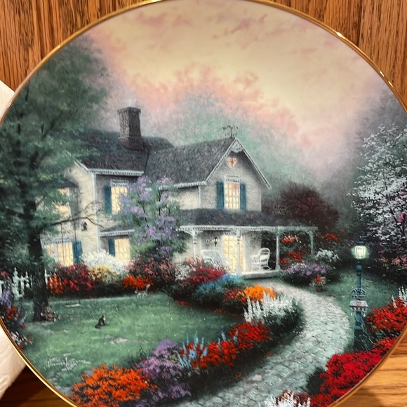 Thomas Kinkade Home Sweet Home Plate - Picture 3 of 11
